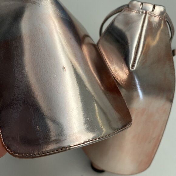 Alexander Wang Fabiana Sandal Pink Metallic Open Toe Ankle Strap Cape 37… - Picture 8 of 15